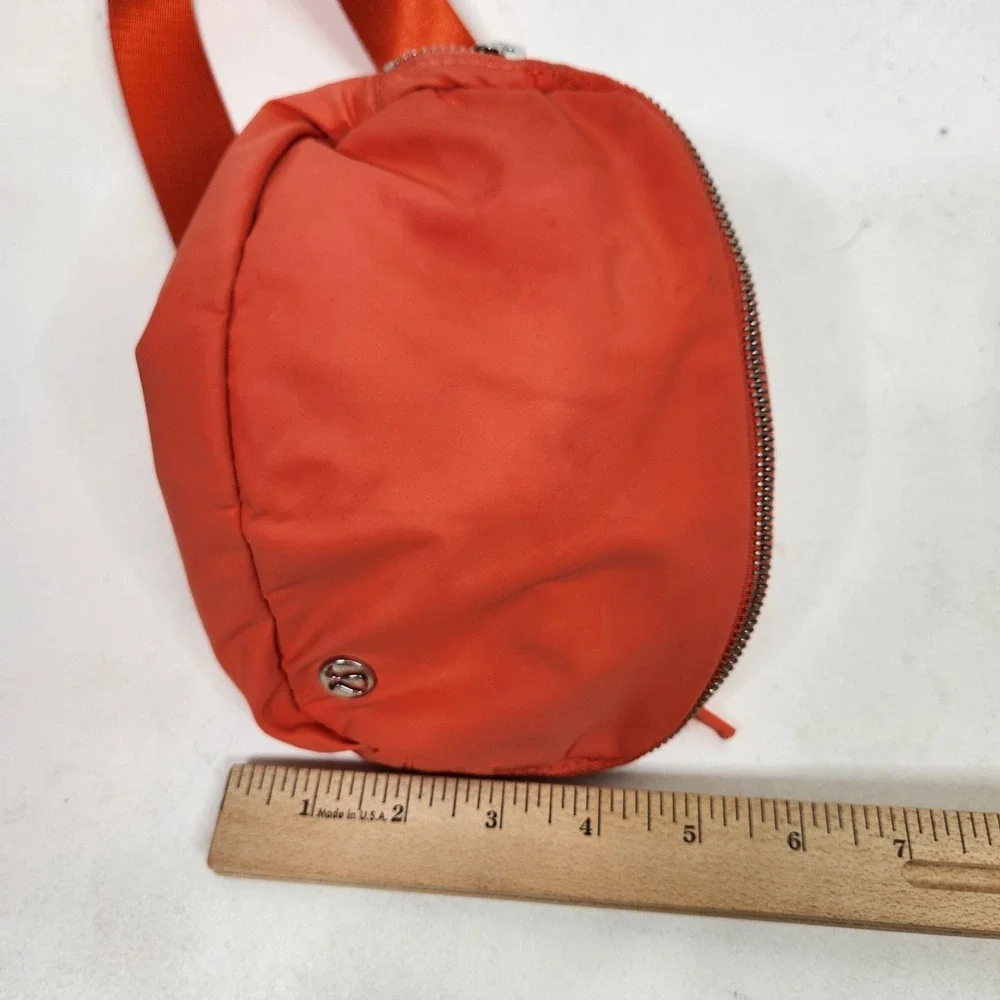 LULULEMON Everywhere Belt Bag Womens Orange Nylon Fanny Pack Adjustable Logo